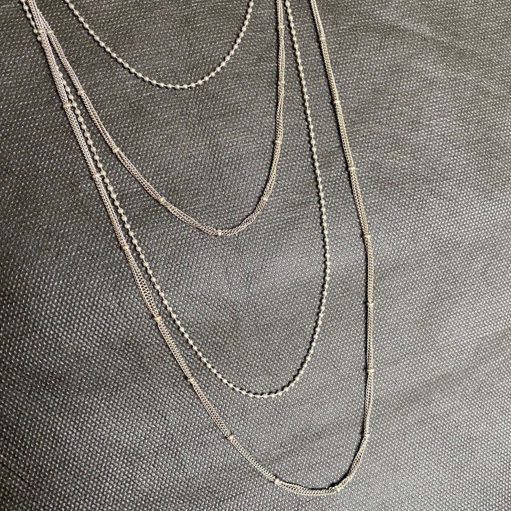 Multi Strand Multi Length Necklace